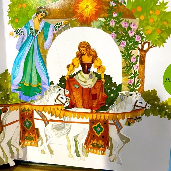 CINDERELLA VTG 90’s A TROLL POP-UP BOOK HARDCOVER A CUTE CLASSIC TALE! - Picture 8 of 16